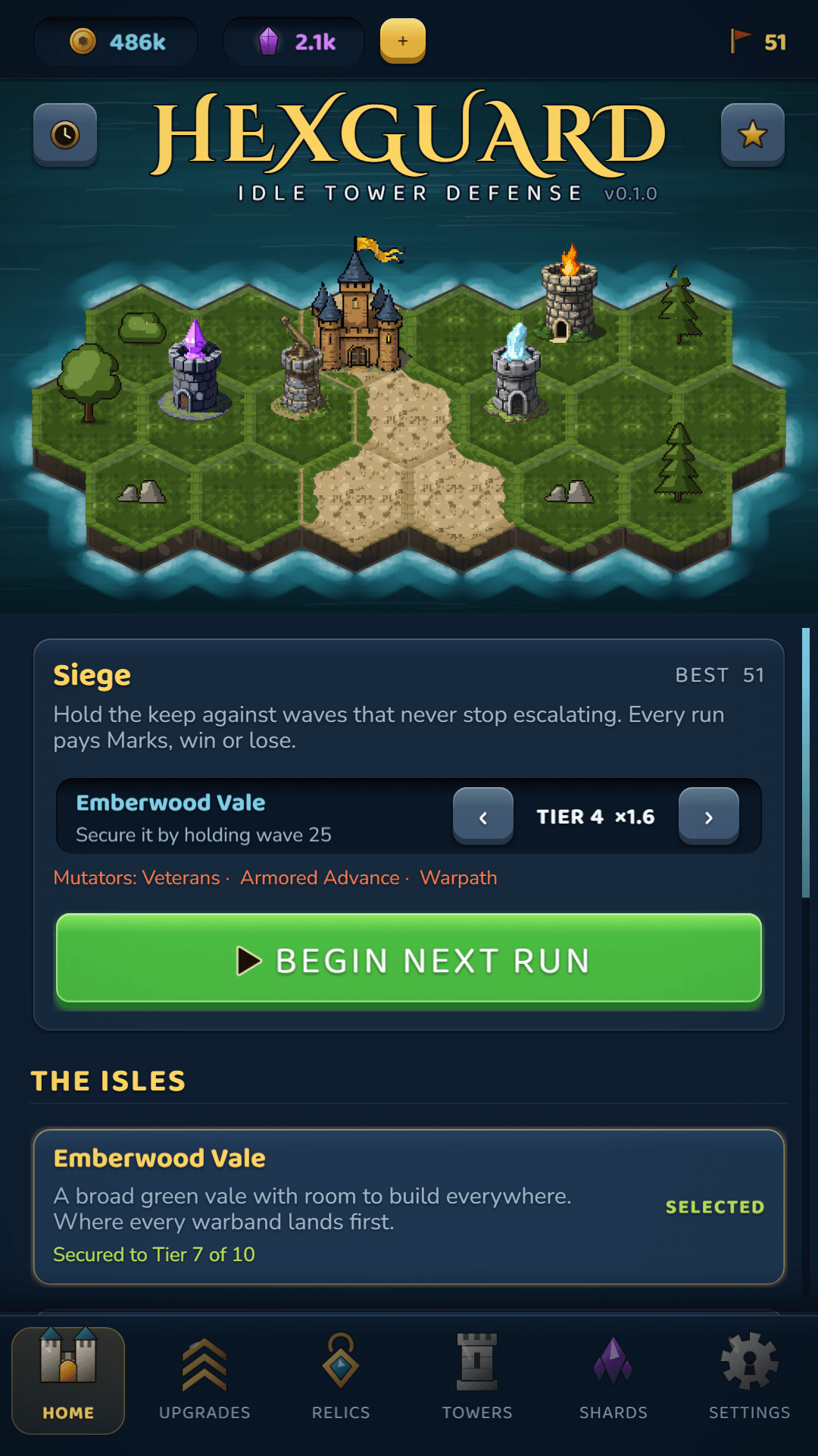 The Keep — your island, and the run about to begin